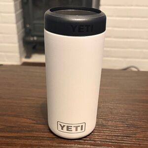 YETI Black and White Travel Mug